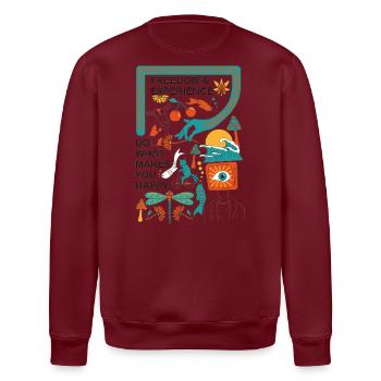 Freedom & experiences - Stanley/Stella Unisex Bio-Sweatshirt ROLLER - Weiß - Hinten - Nik (191cm)