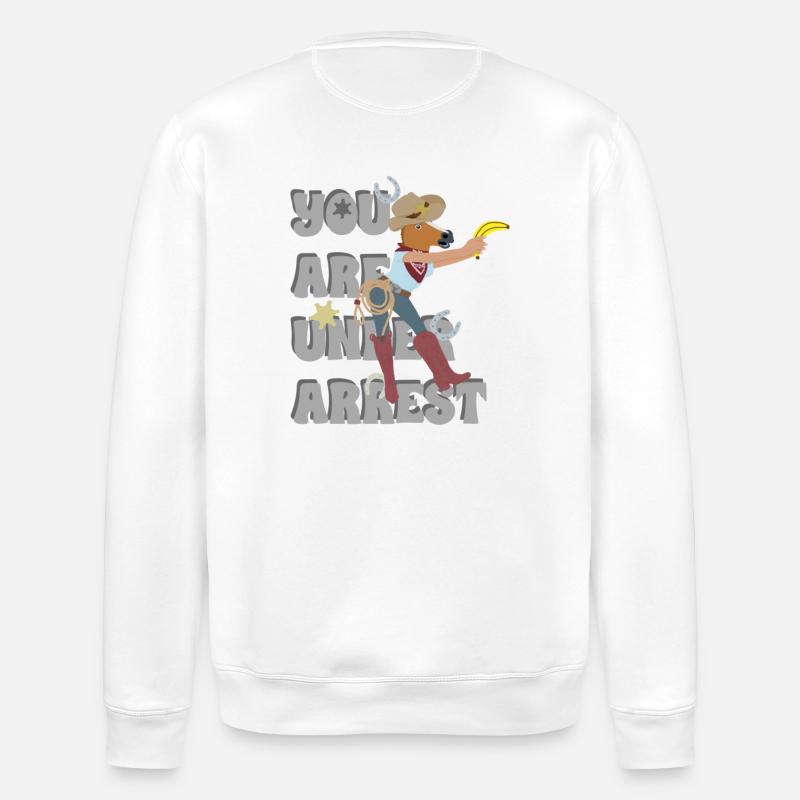 Sheriff Cheval - Sweat bio ROLLER Stanley/Stella Unisexe - blanc
