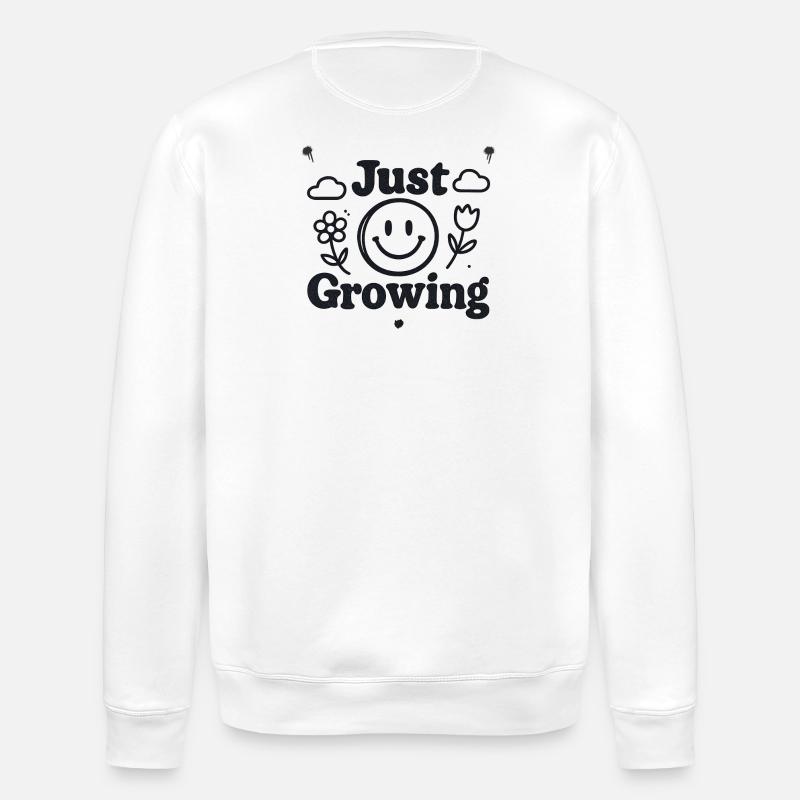 Just Growing - Stanley/Stella Unisex Bio-Sweatshirt ROLLER - Weiß
