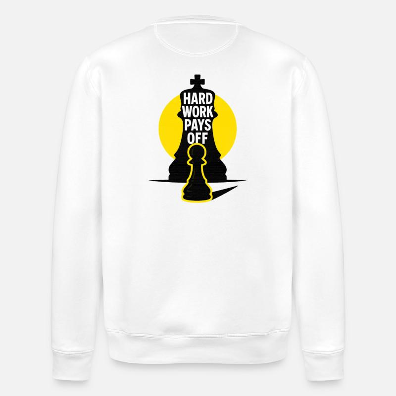 HardWorkPaysOff - Sweat bio ROLLER Stanley/Stella Unisexe - blanc