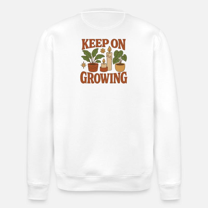 Keep_on_Growing - Sweat bio ROLLER Stanley/Stella Unisexe - blanc