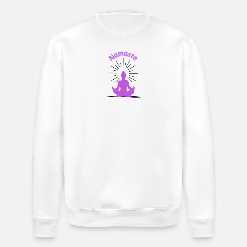 Namaste_1 - Sweat bio ROLLER Stanley/Stella Unisexe - blanc