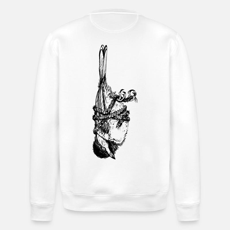 Vogel Invert - Stanley/Stella Unisex Bio-Sweatshirt ROLLER - Weiß