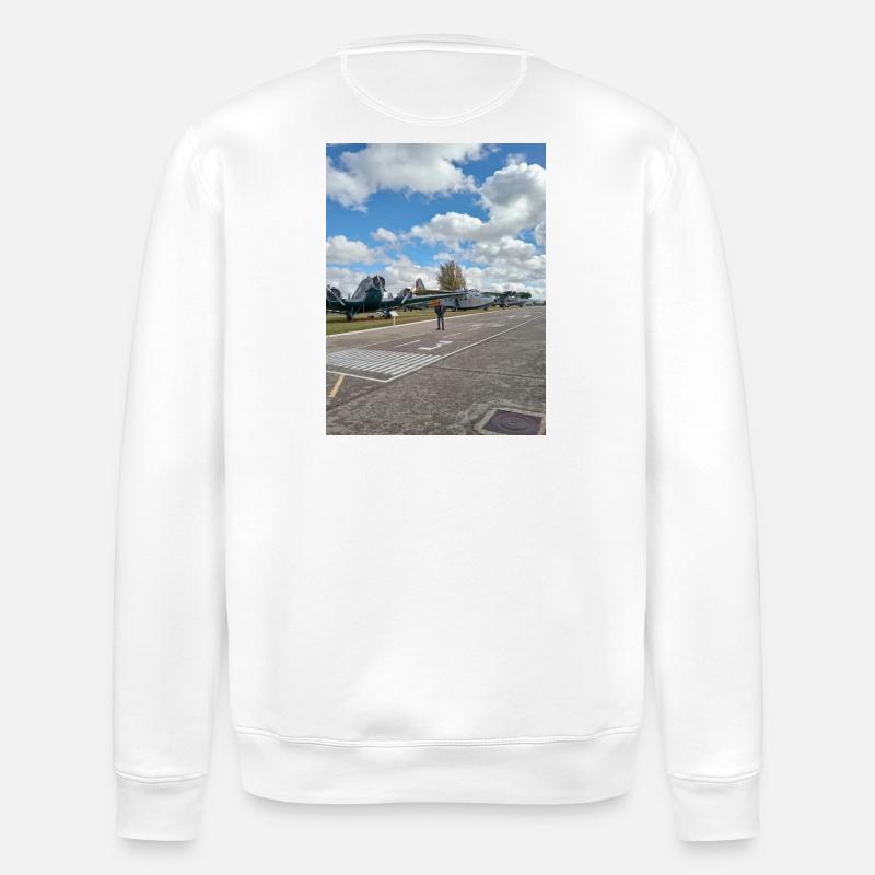 Klassische Luftfahrt auf der Bühne - Stanley/Stella Unisex Bio-Sweatshirt ROLLER - Weiß