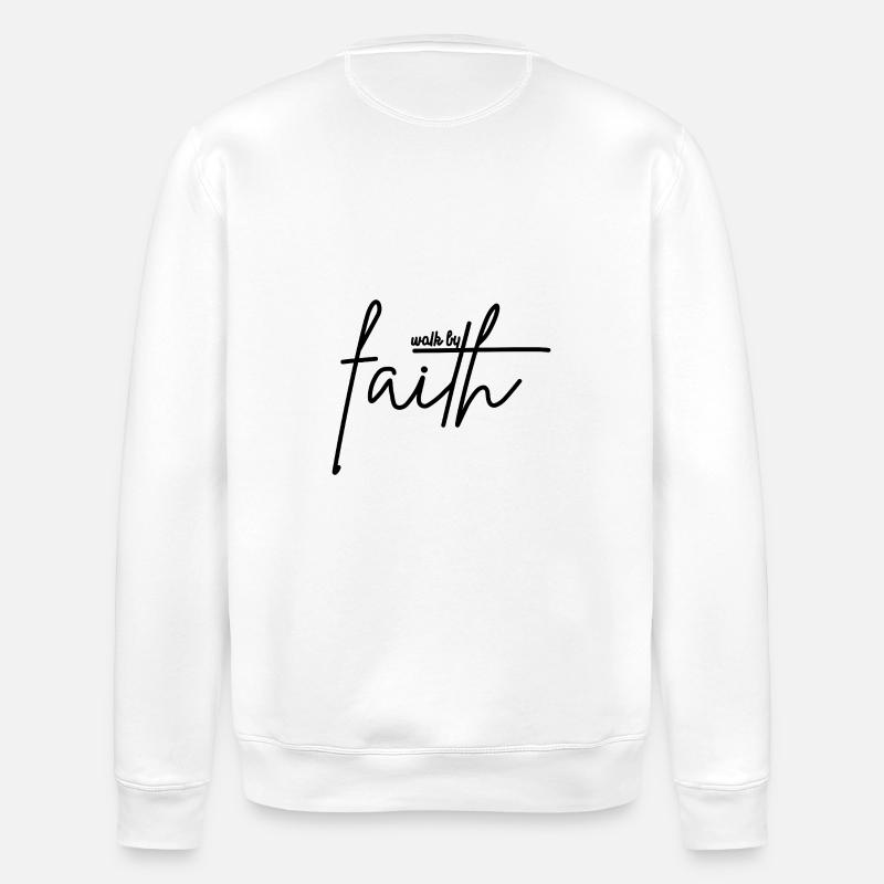 Marcher par la foi - Sweat bio ROLLER Stanley/Stella Unisexe - blanc