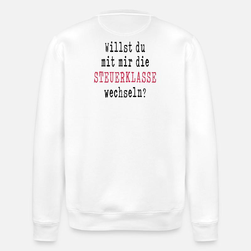 Marriage proposal engagement request wedding girlfriend - Stanley/Stella ROLLER Unisex Organic Sweatshirt - white