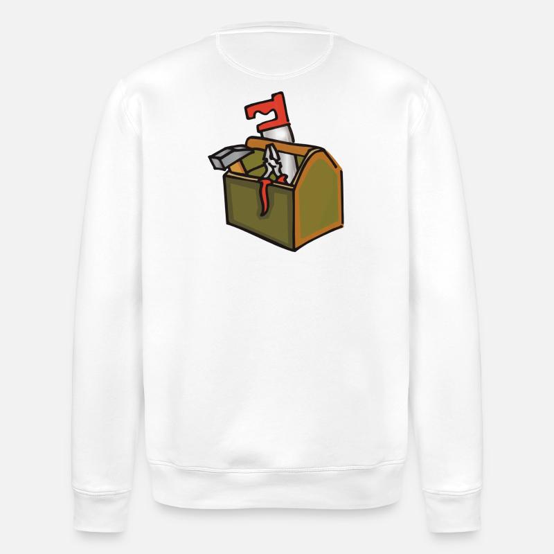 Werkzeugkiste - Stanley/Stella Unisex Bio-Sweatshirt ROLLER - Weiß