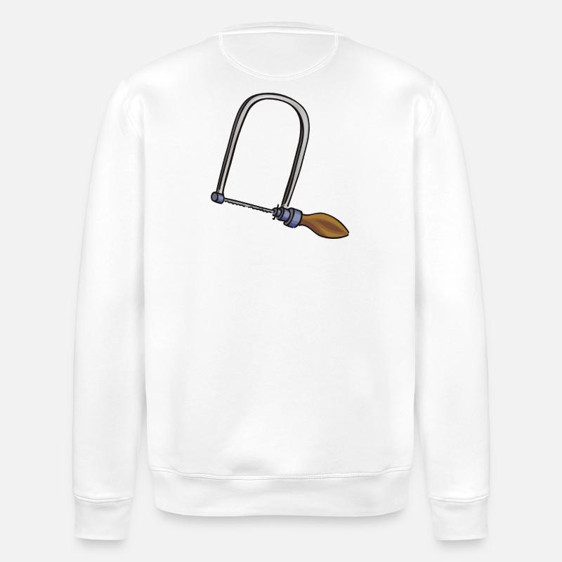 Scie à découper | scie à chantourner - Sweat bio ROLLER Stanley/Stella Unisexe - blanc