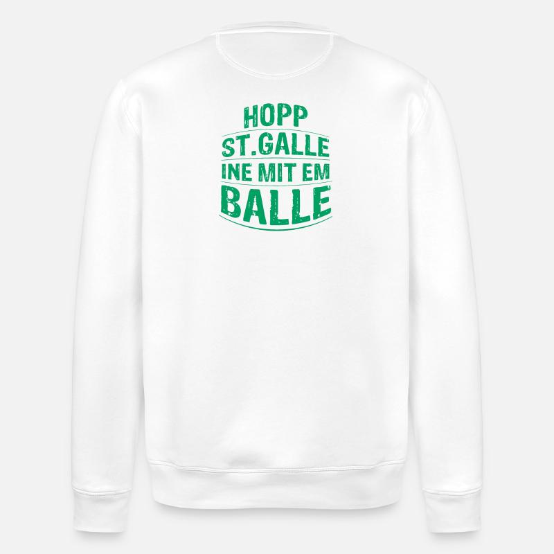 HOPP ST GALLE - Stanley/Stella Unisex Bio-Sweatshirt ROLLER - Weiß
