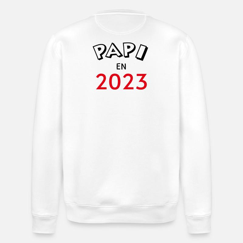 Papi en 2023 - Sweat bio ROLLER Stanley/Stella Unisexe - blanc