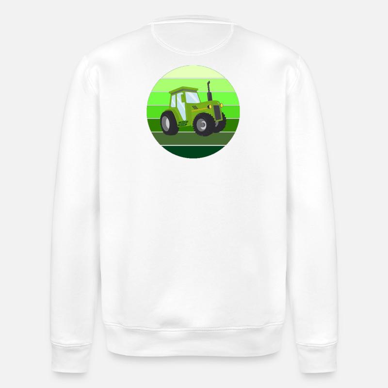 Traktor, Bauer, Bauer, Landwirt - Stanley/Stella Unisex Bio-Sweatshirt ROLLER - Weiß