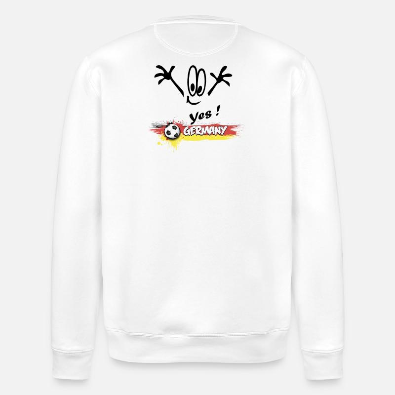Fußball Germany Deutschland - Stanley/Stella Unisex Bio-Sweatshirt ROLLER - Weiß