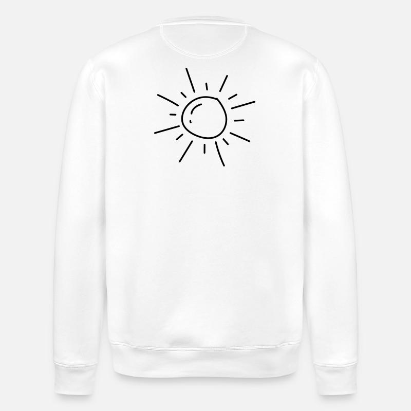 Sonne - Stanley/Stella Unisex Bio-Sweatshirt ROLLER - Weiß