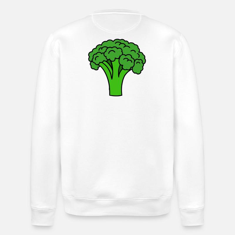 Brocoli - Sweat bio ROLLER Stanley/Stella Unisexe - blanc