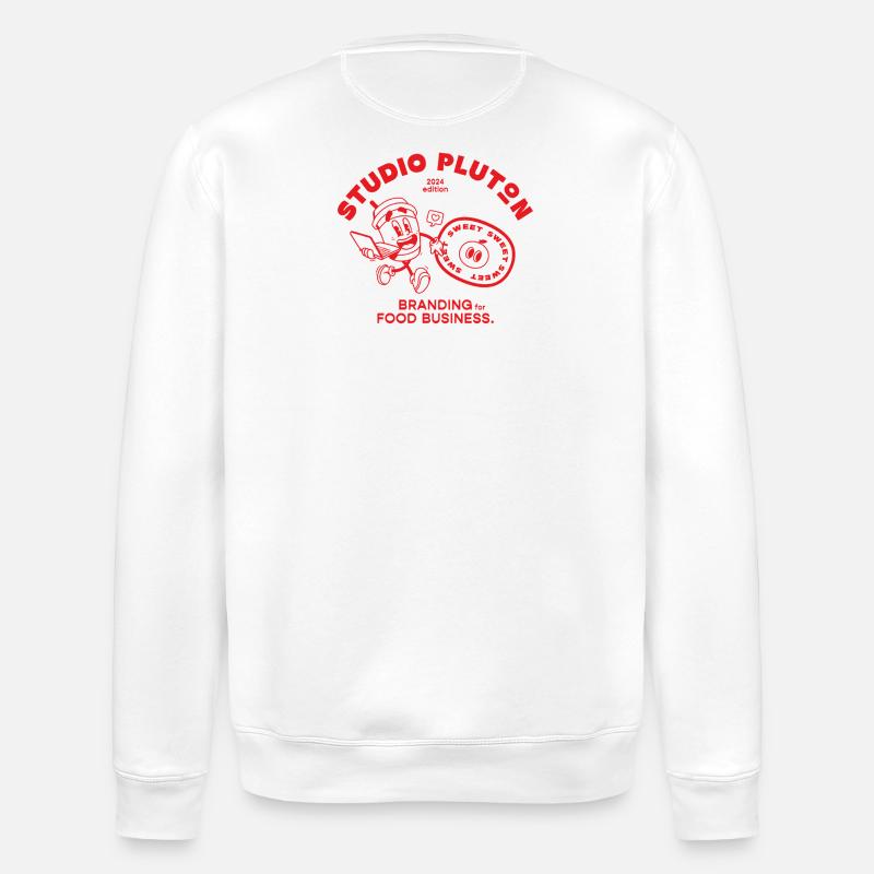 Studio Pluton - Édition 2024 (red) - Sweat bio ROLLER Stanley/Stella Unisexe - blanc