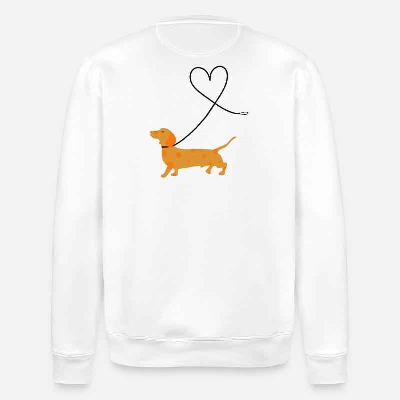 Dackel - Stanley/Stella Unisex Bio-Sweatshirt ROLLER - Weiß