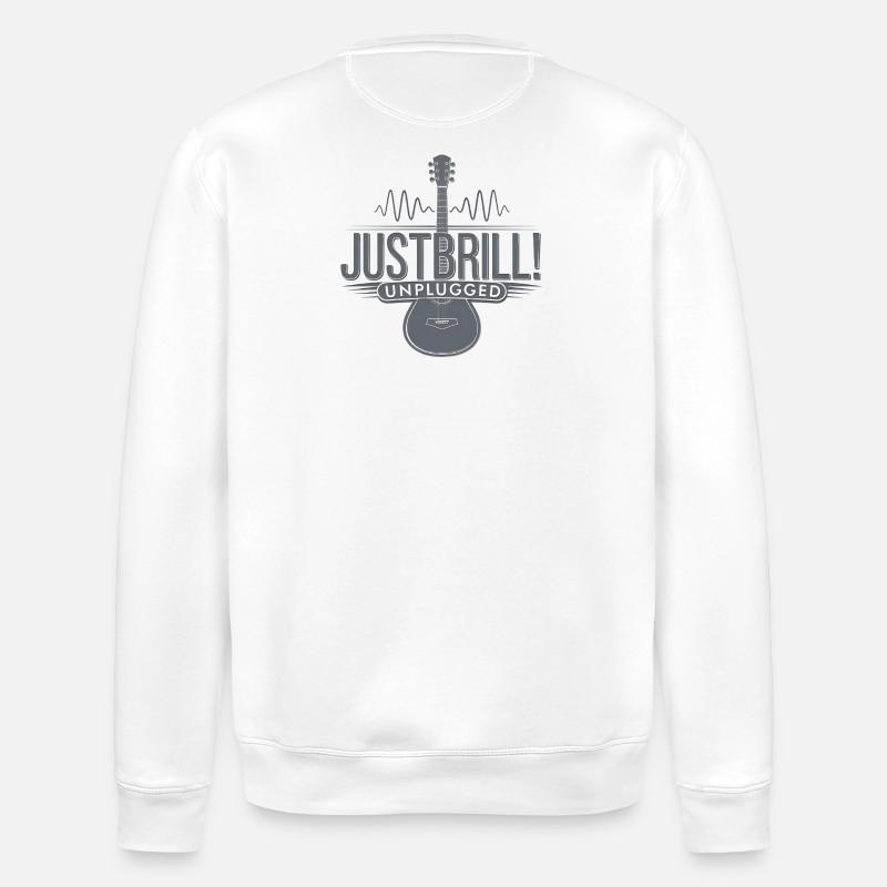 JustBrill!-unplugged - Stanley/Stella Unisex Bio-Sweatshirt ROLLER - Weiß