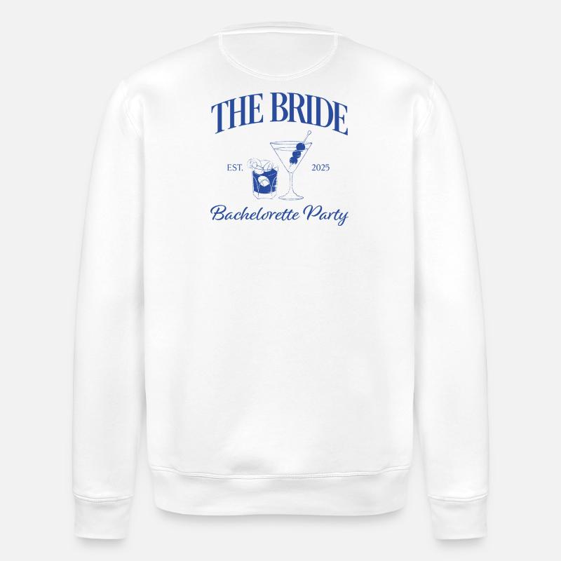 The Bride | Bachelorette Party - Stanley/Stella Unisex Bio-Sweatshirt ROLLER - Weiß
