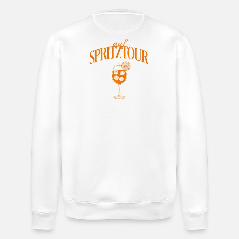 On a joyride Motif Aperitif - Stanley/Stella ROLLER Unisex Organic Sweatshirt - white