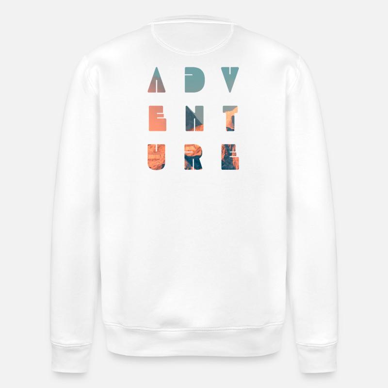Mountain ADVENTURE  - Stanley/Stella Unisex Bio-Sweatshirt ROLLER - Weiß