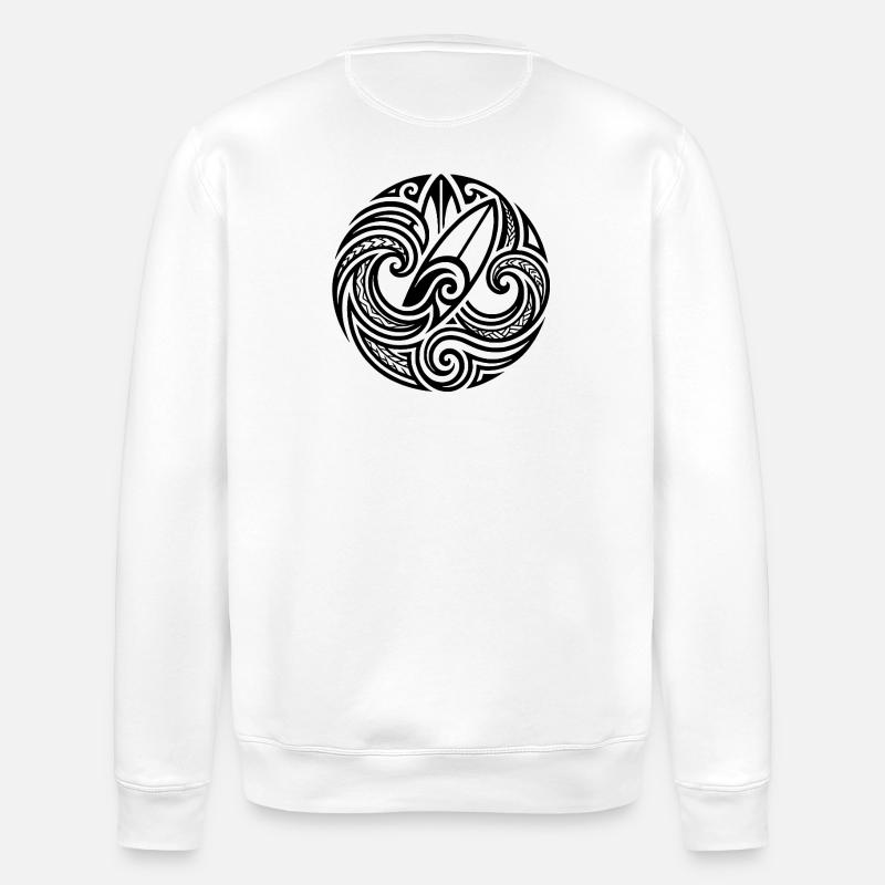 Island Flow Back - Stanley/Stella ROLLER Unisex Organic Sweatshirt - white