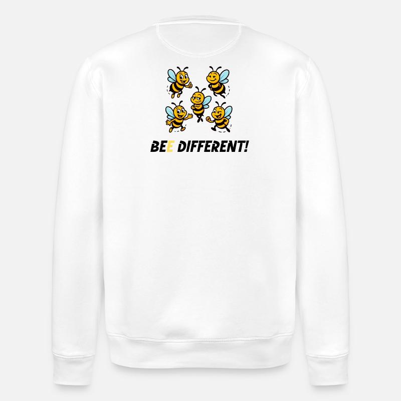 BEE DIFFERENT! - Stanley/Stella Unisex Bio-Sweatshirt ROLLER - Weiß