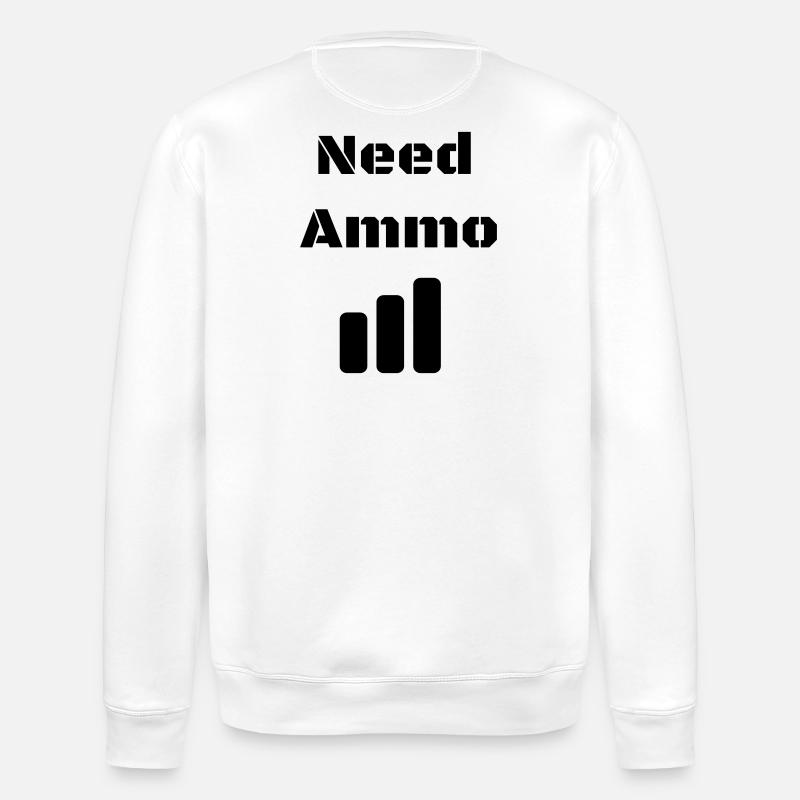 Need Ammo Load - Stanley/Stella Unisex Bio-Sweatshirt ROLLER - Weiß