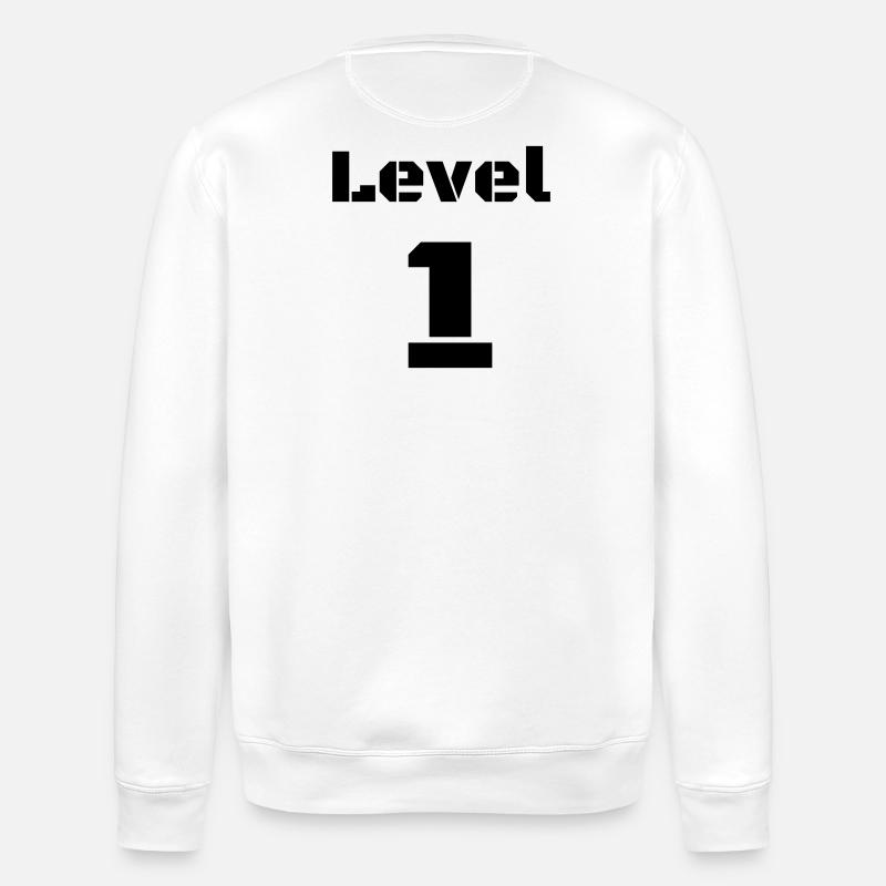 Niveau 1 - Sweat bio ROLLER Stanley/Stella Unisexe - blanc