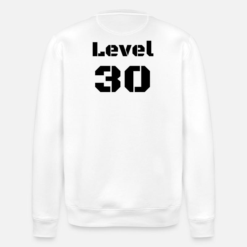Level 30 - Stanley/Stella Unisex Bio-Sweatshirt ROLLER - Weiß