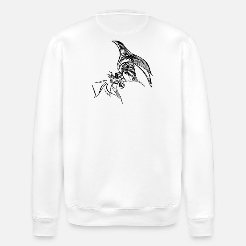 Creative Butterfly - Stanley/Stella ROLLER Unisex Organic Sweatshirt - white