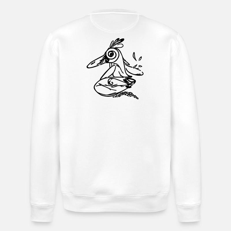 Surfing Penguin - Stanley/Stella Unisex Bio-Sweatshirt ROLLER - Weiß