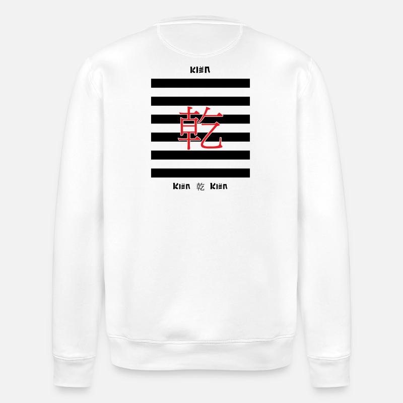 I Ging – Das Schöpferische - Stanley/Stella Unisex Bio-Sweatshirt ROLLER - Weiß