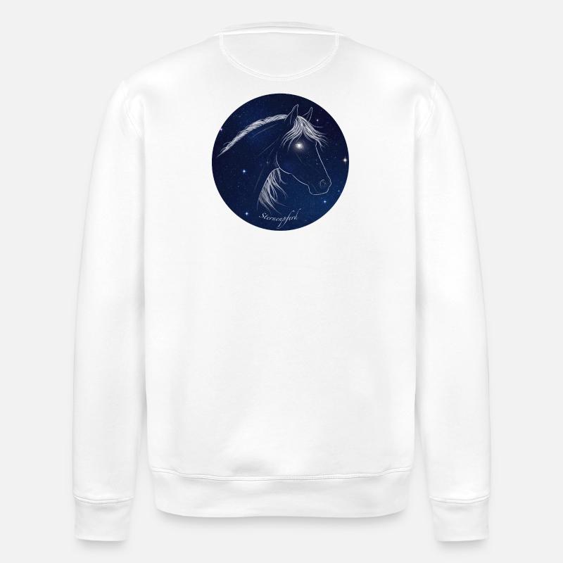 Cheval Étoile - Sweat bio ROLLER Stanley/Stella Unisexe - blanc