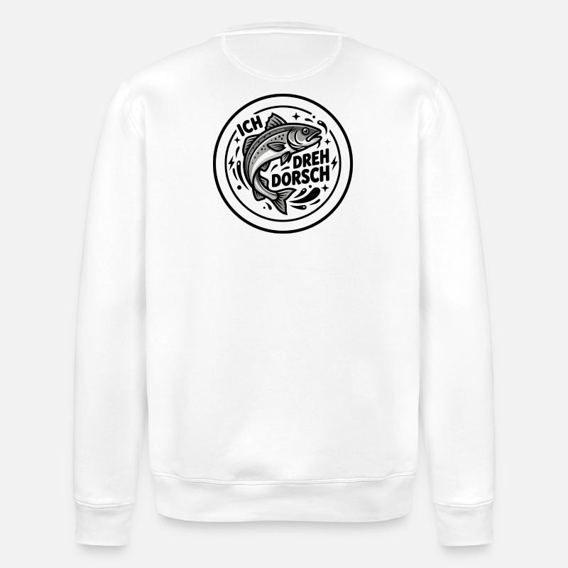 Ich dreh Dorsch - Stanley/Stella Unisex Bio-Sweatshirt ROLLER - Weiß