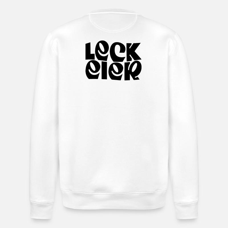 Lécher les œufs - Sweat bio ROLLER Stanley/Stella Unisexe - blanc