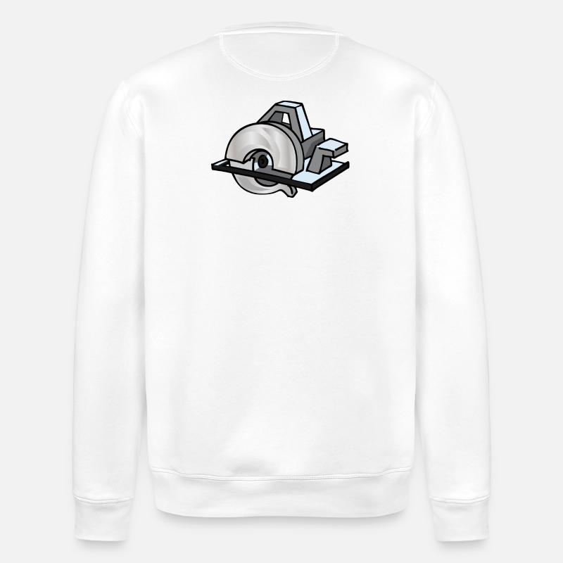 Scie circulaire | scie circulaire - Sweat bio ROLLER Stanley/Stella Unisexe - blanc