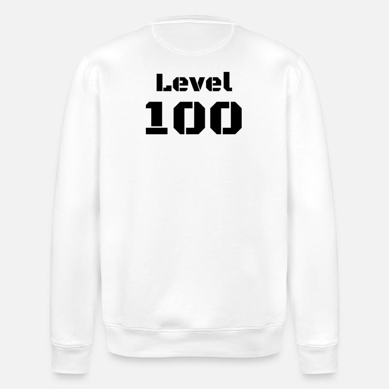 Niveau 100 - Sweat bio ROLLER Stanley/Stella Unisexe - blanc
