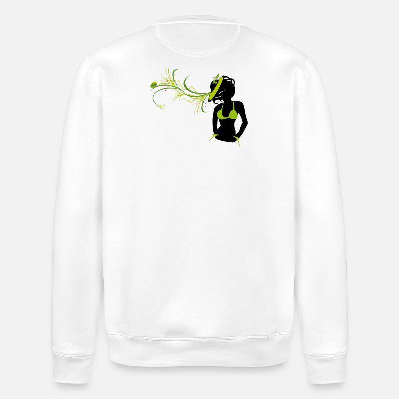 Fille au chapeau - Sweat bio ROLLER Stanley/Stella Unisexe - blanc