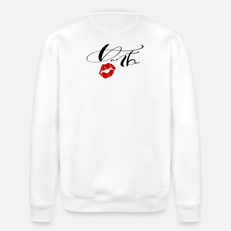 Danke  - Stanley/Stella Unisex Bio-Sweatshirt ROLLER - Weiß