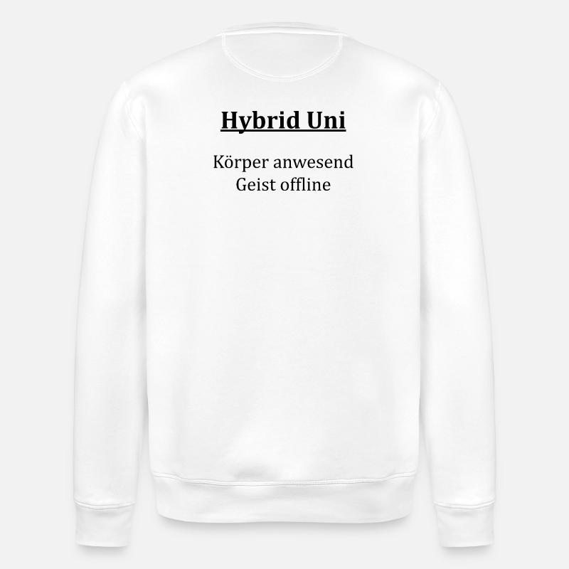Unispruch "Hybrid Uni" Gift, Students - Stanley/Stella ROLLER Unisex Organic Sweatshirt - white