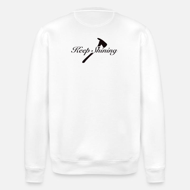 Keep Shining - Stanley/Stella ROLLER Unisex Organic Sweatshirt - white