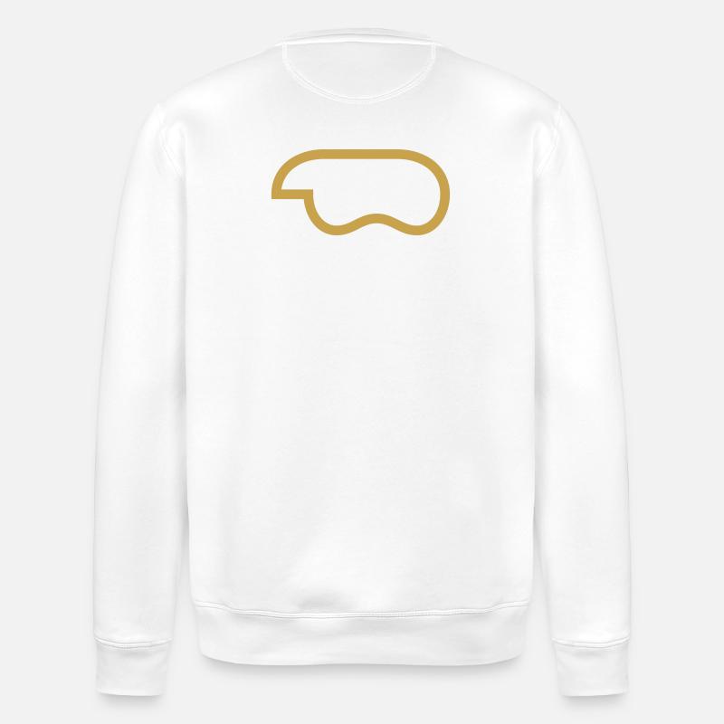 controller-outline-gold - Stanley/Stella Unisex Bio-Sweatshirt ROLLER - Weiß