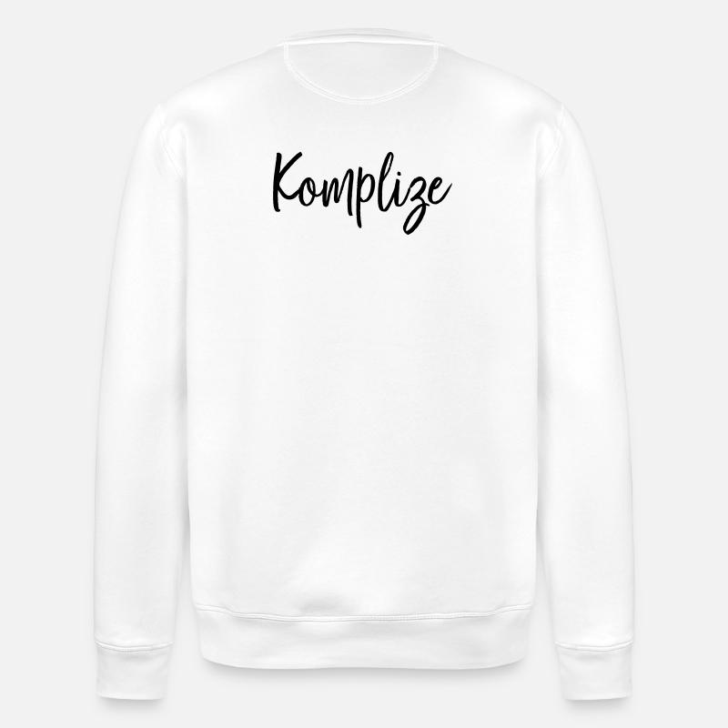 Komplize Freund Partner Geschenk - Stanley/Stella Unisex Bio-Sweatshirt ROLLER - Weiß
