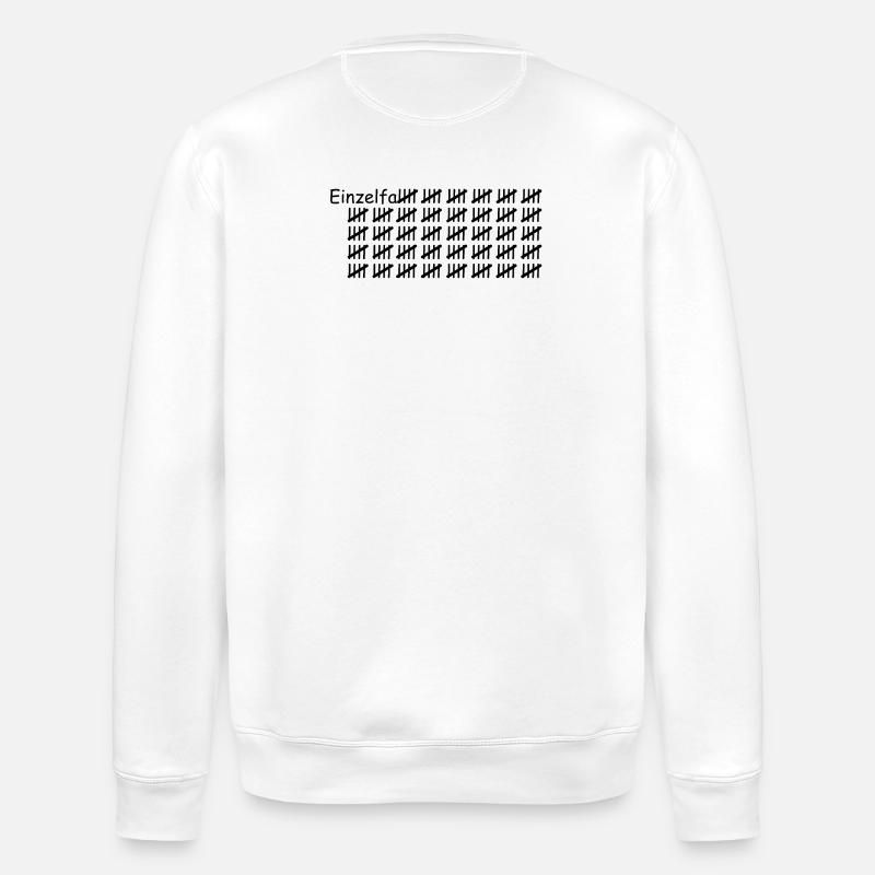 Einzelfall schwarz - Stanley/Stella Unisex Bio-Sweatshirt ROLLER - Weiß