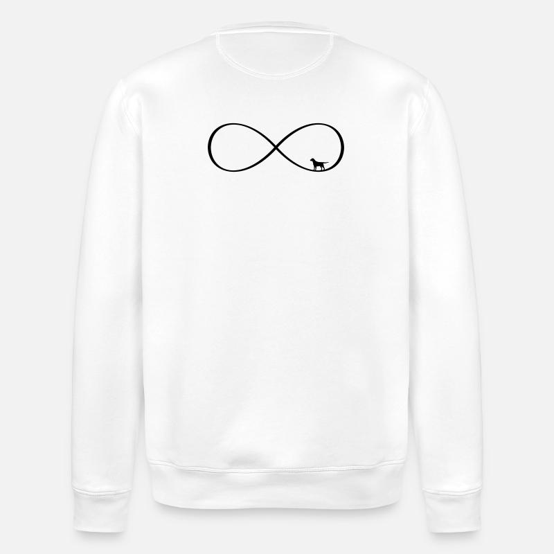 Dog Infinite Love - Conception du chien - Sweat bio ROLLER Stanley/Stella Unisexe - blanc