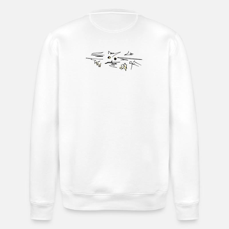 Chat Chat - Sweat bio ROLLER Stanley/Stella Unisexe - blanc