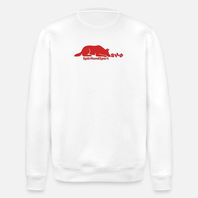 SHS Logo dunkelrot - Stanley/Stella Unisex Bio-Sweatshirt ROLLER - Weiß