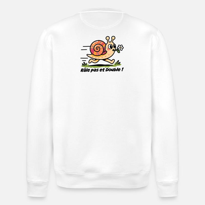 Autoaufkleber, Wohnwagen Rail Step und Double - Stanley/Stella Unisex Bio-Sweatshirt ROLLER - Weiß