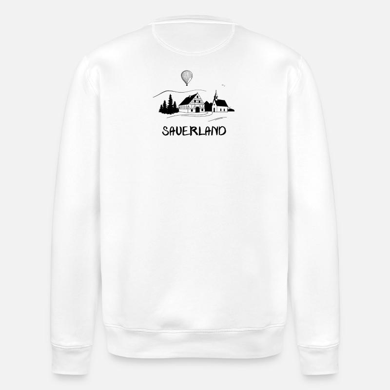 echt.SAUERLAND schwatt - Stanley/Stella Unisex Bio-Sweatshirt ROLLER - Weiß