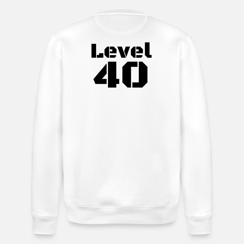 Level 40 - Stanley/Stella Unisex Bio-Sweatshirt ROLLER - Weiß